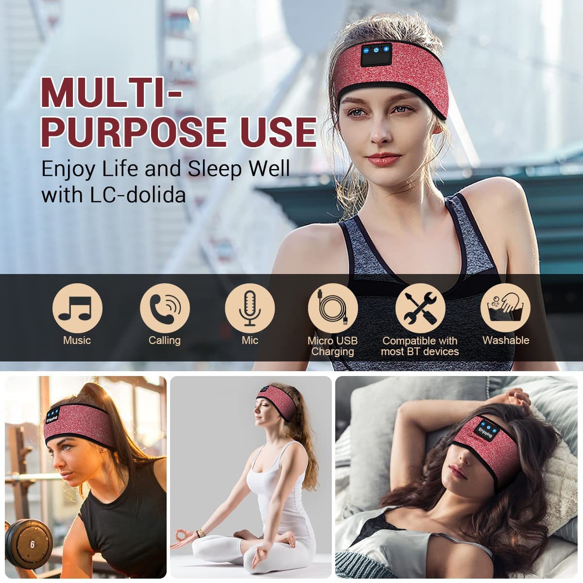 Sleep Bluetooth Headband muchnest